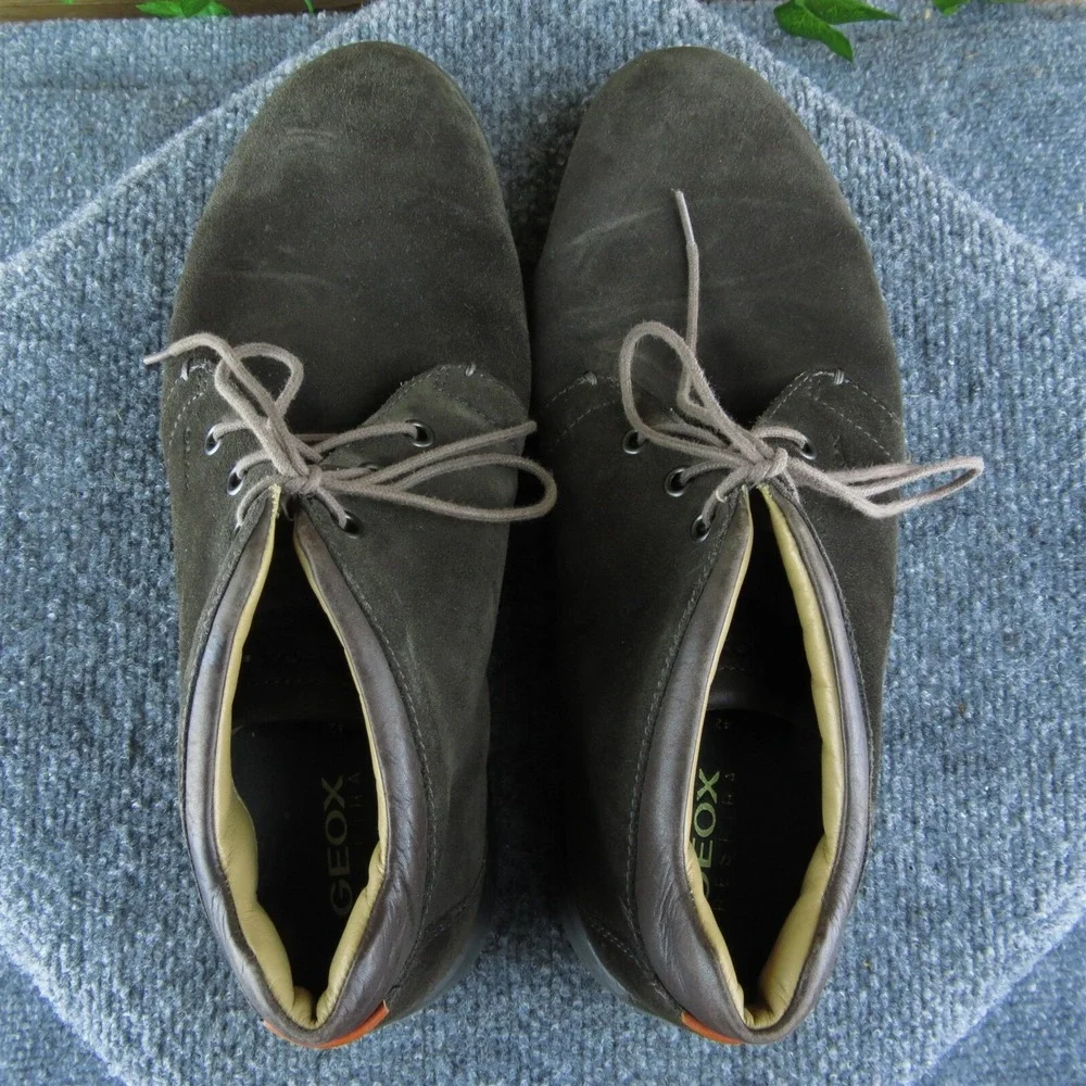 Geox‎  Men Chukka Boots Size 42 Medium Brown Leather Lace Up